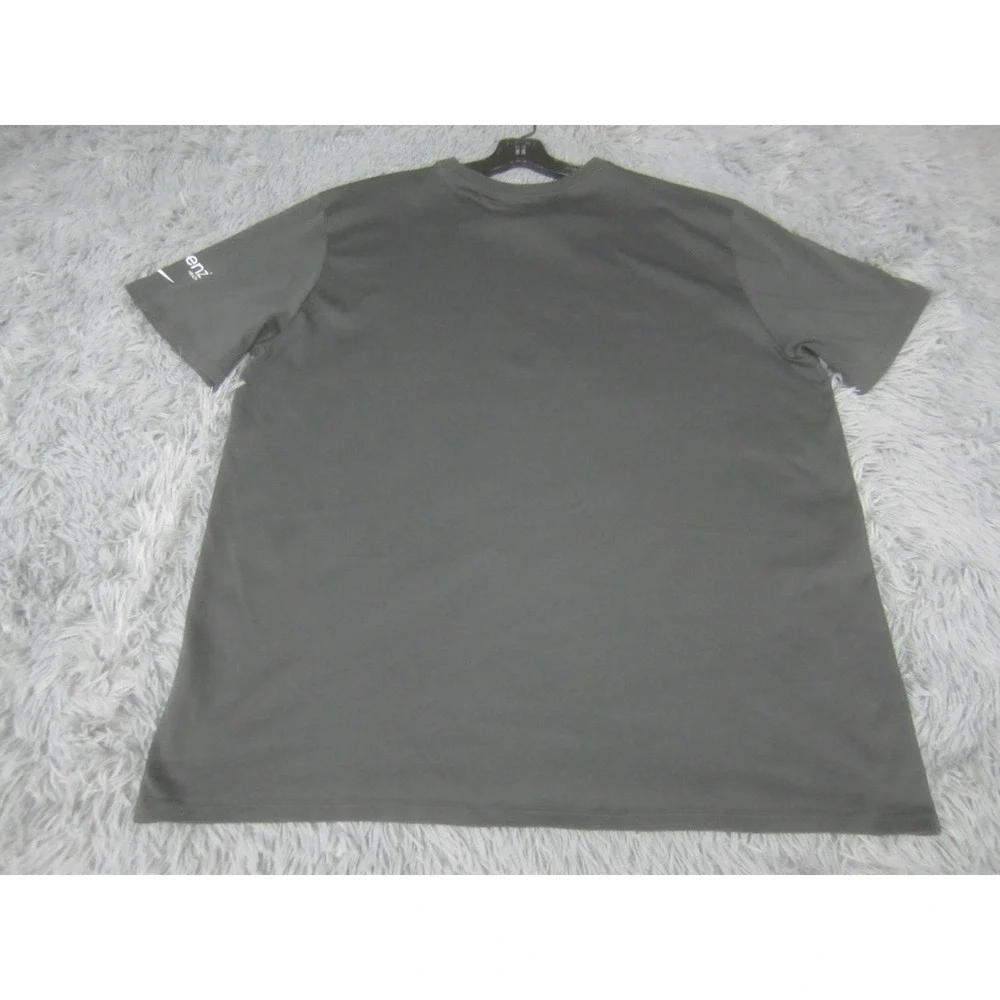 Nike Shirt Mens 2XL Gray EVOLVE Short‎ Sleeve Dri-Fit Crew Neck Athletic